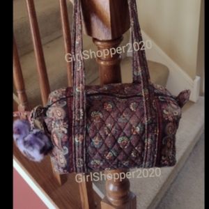 🐸VERA BRADLEY COLETTE BLACK Duffle Bag